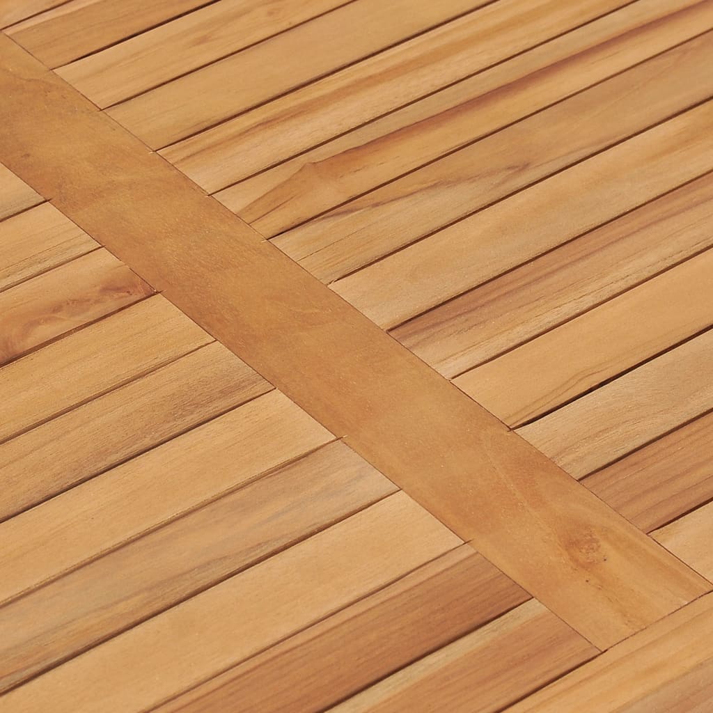 Garden Dining Table 120x70x77 cm Solid Teak Wood