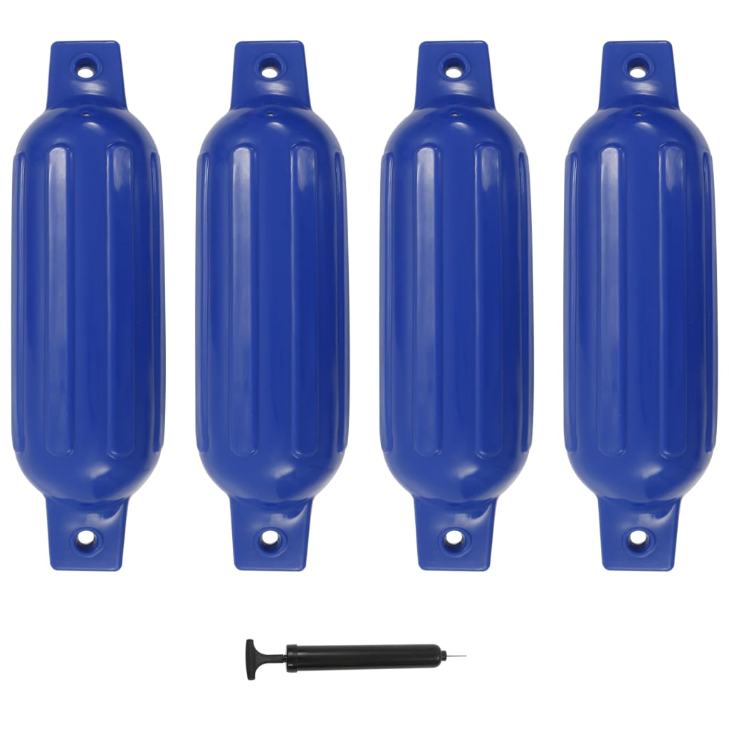 Boat Fenders 4 pcs Blue 41x11.5 cm PVC