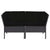 6 Piece Garden Lounge Set with Cushions Poly Rattan Black