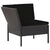 6 Piece Garden Lounge Set with Cushions Poly Rattan Black