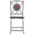 3 Piece Mosaic Bistro Set Ceramic Tile Orange/Grey