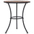 3 Piece Mosaic Bistro Set Ceramic Tile Orange/Grey