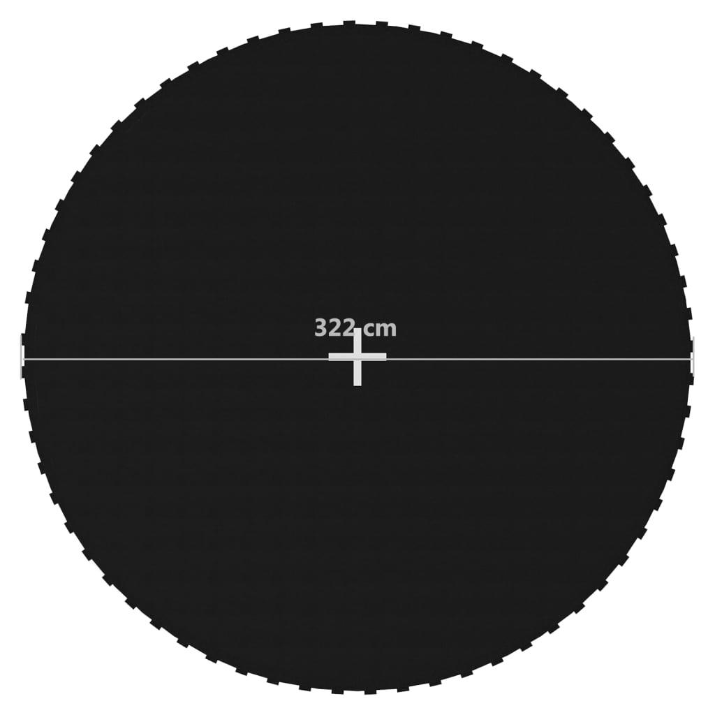 Jumping Mat Fabric Black for 12 Feet/3.66 m Round Trampoline