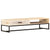 Coffee Table White 117x50x30 cm Solid Acacia Wood