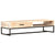 Coffee Table White 117x50x30 cm Solid Acacia Wood