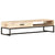 Coffee Table White 117x50x30 cm Solid Acacia Wood