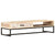 Coffee Table White 117x50x30 cm Solid Acacia Wood