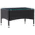 4 Piece Garden Lounge Set with Cushions Poly Rattan Black