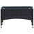 4 Piece Garden Lounge Set with Cushions Poly Rattan Black