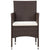 4 Piece Garden Lounge Set With Cushions Poly Rattan Brown