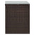 5 Piece Garden Lounge Set with Cushions Poly Rattan Brown