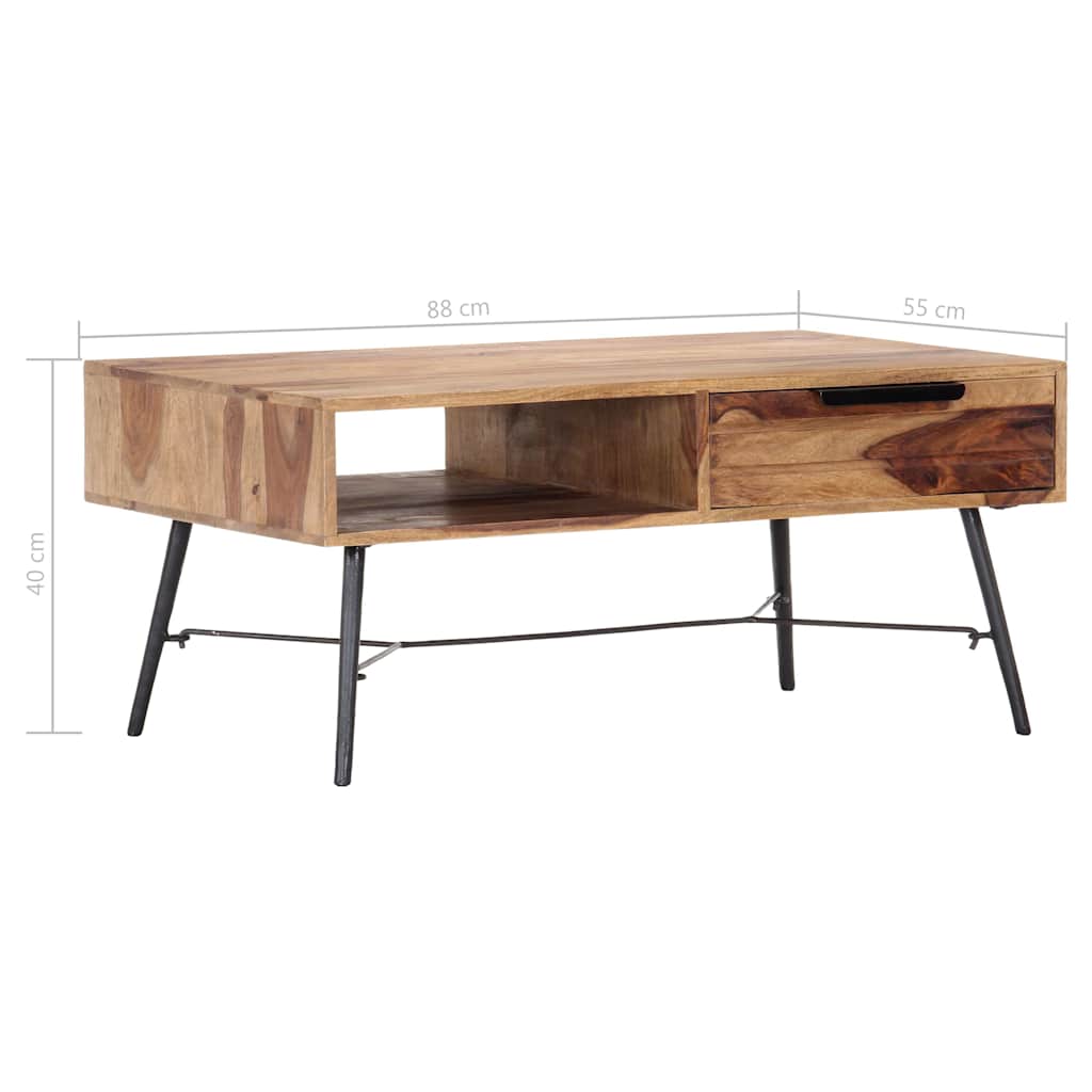 Coffee Table 88x55x40 cm Solid Acacia Wood