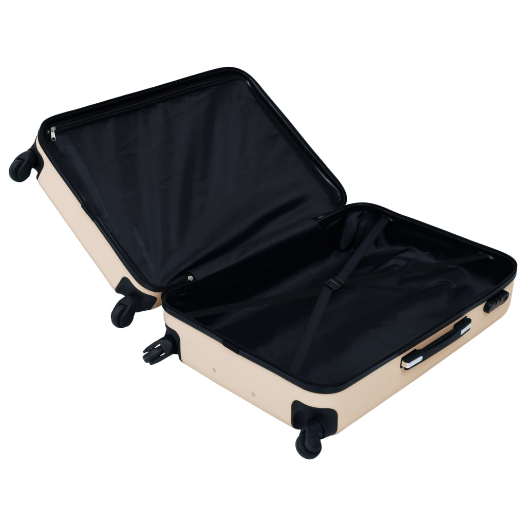 Hardcase Trolley Set 3 pcs Gold ABS