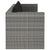 3 Piece Garden Lounge Set with Cushions Poly Rattan Grey