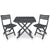 3 Piece Folding Bistro Set Plastic Anthracite