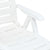 Folding Sun Lounger Plastic White