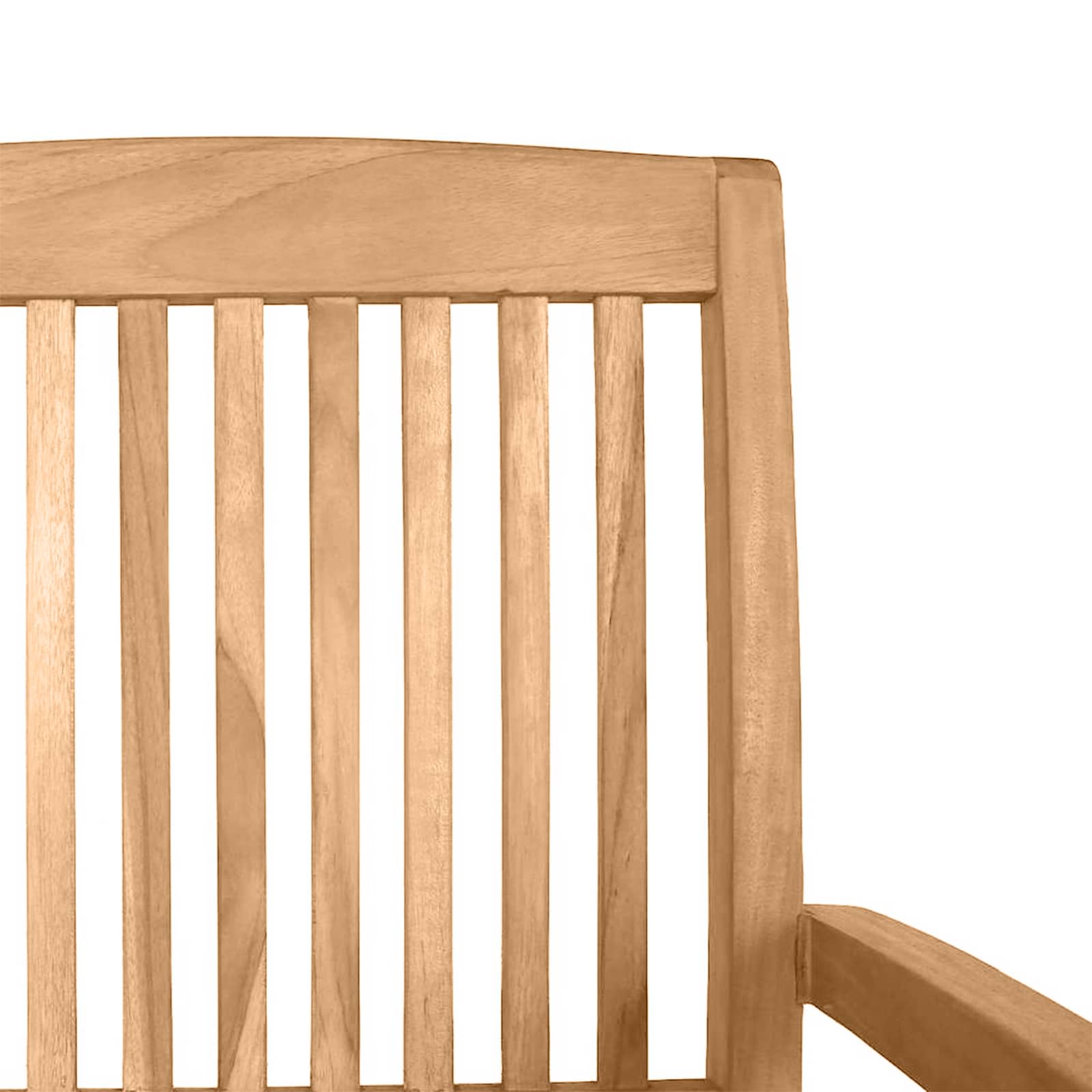 Stacking Garden Dining Chairs 2 pcs Solid Teak Wood