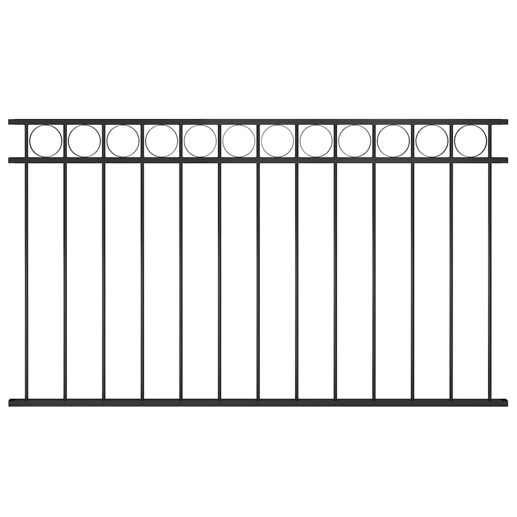 Fence Panel Assen Steel 163x80 cm Black