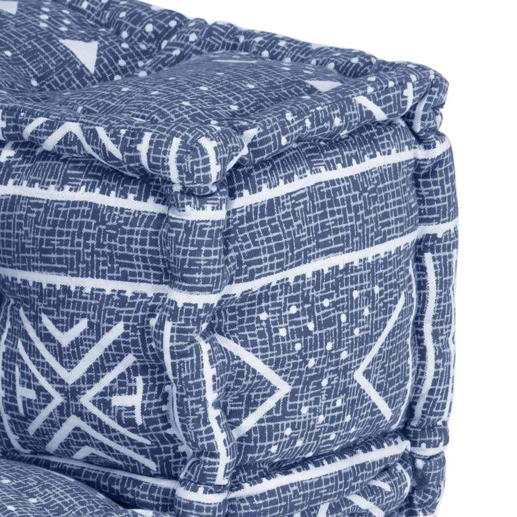 Modular Pouffe Indigo Fabric