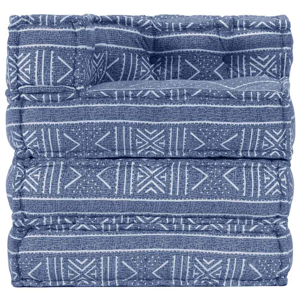Modular Pouffe Indigo Fabric