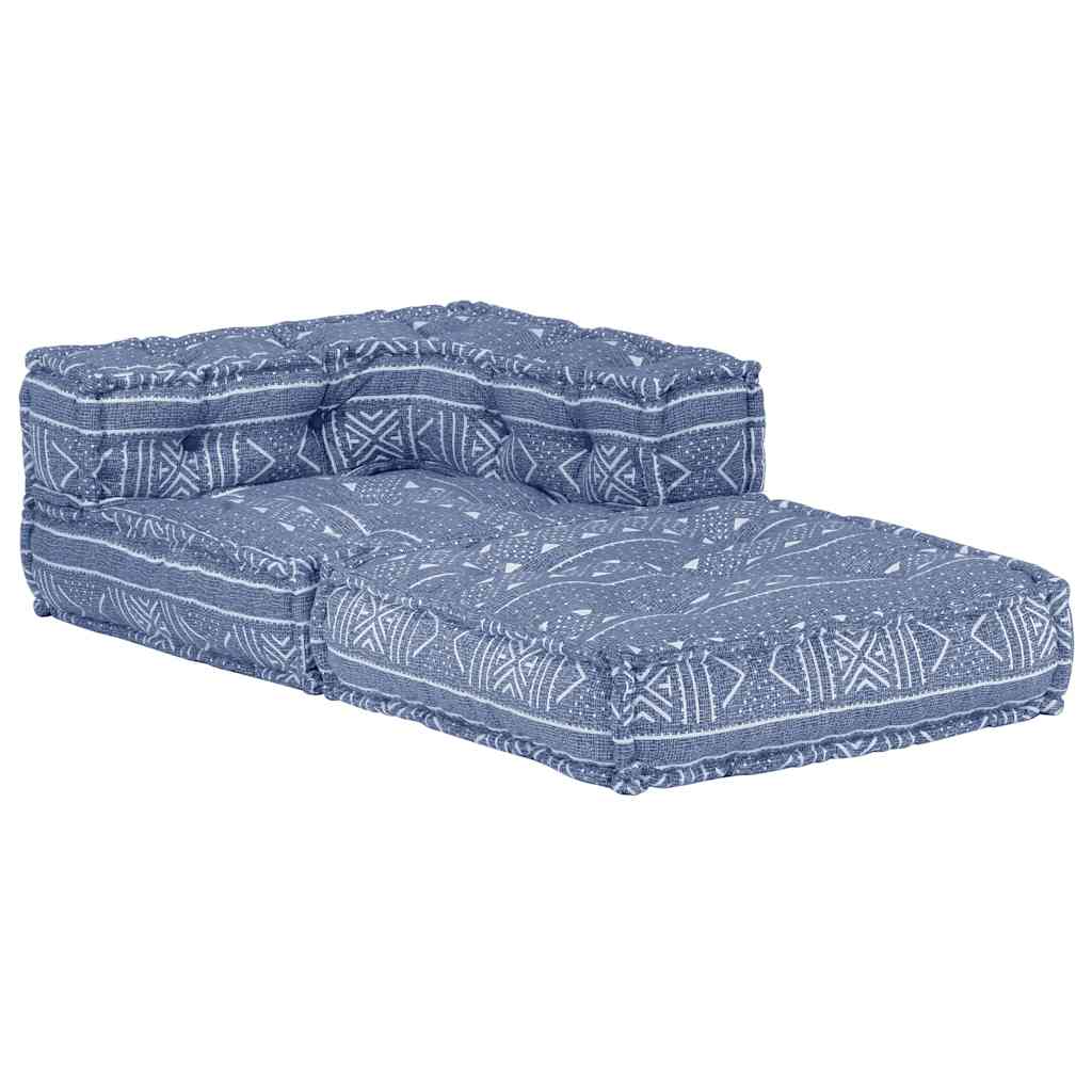 Modular Pouffe Indigo Fabric