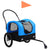 2-in-1 Pet Bike Trailer and Jogging Stroller Blue and Black