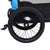 2-in-1 Pet Bike Trailer and Jogging Stroller Blue and Black