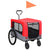 2-in-1 Pet Bike Trailer and Jogging Stroller Red and Grey