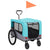 2-in-1 Pet Bike Trailer and Jogging Stroller Blue and Grey