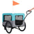 2-in-1 Pet Bike Trailer and Jogging Stroller Blue and Grey