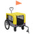 2-in-1 Pet Bike Trailer and Jogging Stroller Yellow and Grey