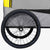 2-in-1 Pet Bike Trailer and Jogging Stroller Yellow and Grey