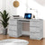 Writing Desk Concrete Grey 140x50x77 cm Engineered Wood