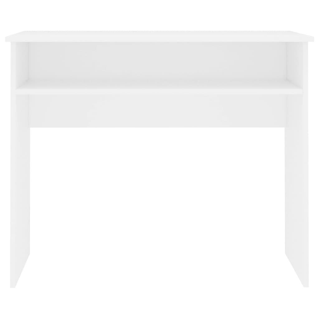 Desk White 90x50x74 cm Engineered Wood