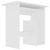 Desk White 80x45x74 cm Engineered Wood