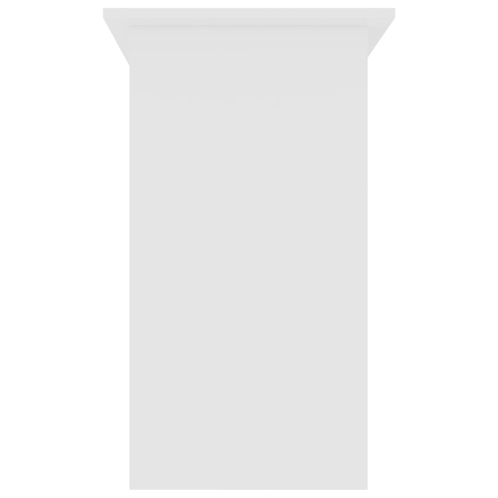 Desk White 80x45x74 cm Engineered Wood