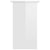 Desk High Gloss White 80x45x74 cm Engineered Wood