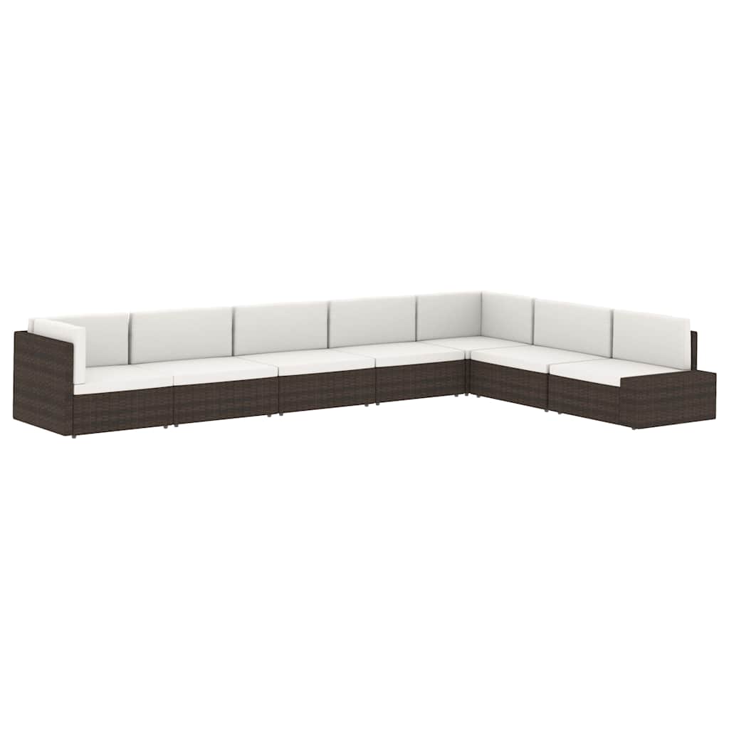 2 Piece Garden Lounge Set Poly Rattan Grey