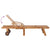 Sun Loungers 2 pcs with Table Solid Teak Wood