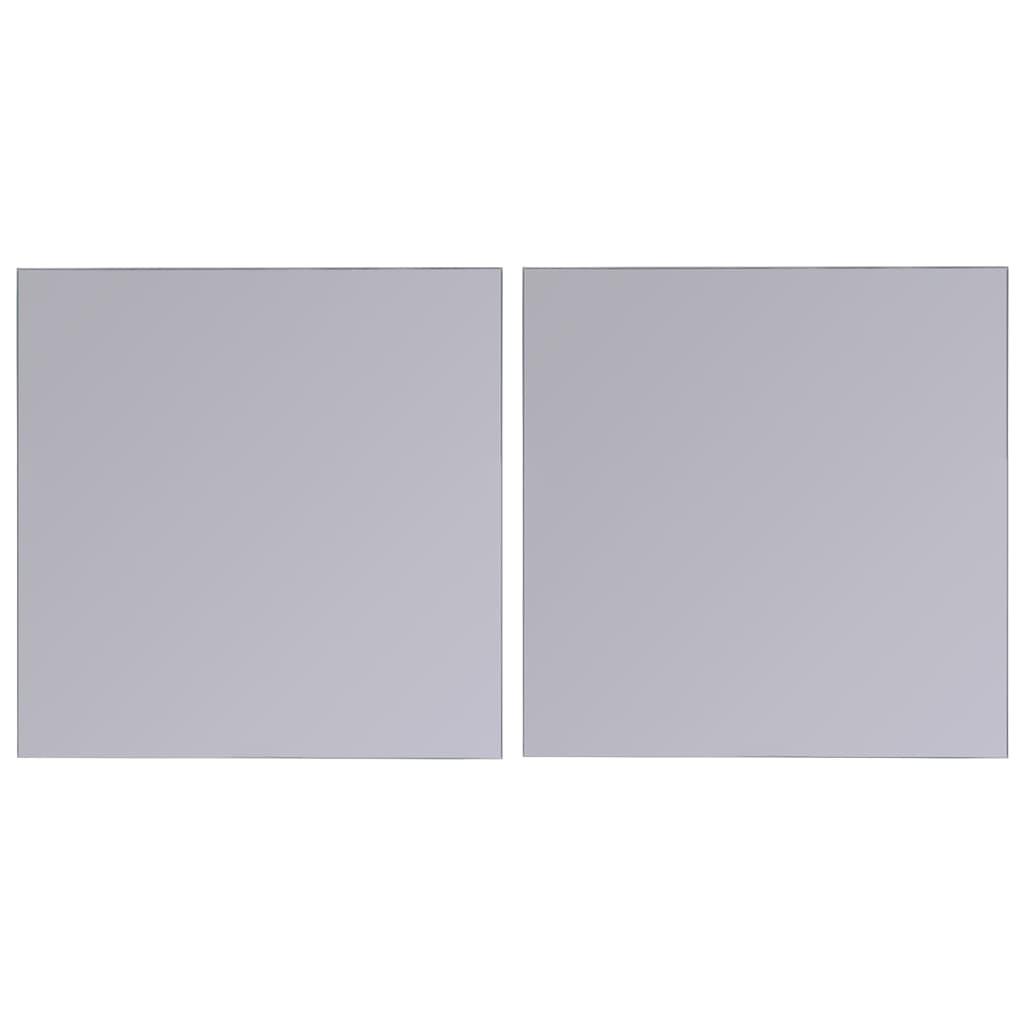 Frameless Mirror Tiles Glass 16 pcs 20.5 cm