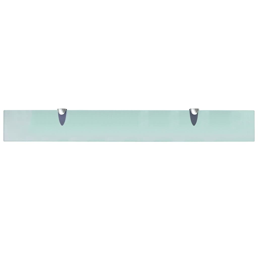 Floating Shelves 2 pcs Glass 80x10 cm 8 mm