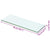 Shelves 2 pcs Panel Glass Clear 50x12 cm