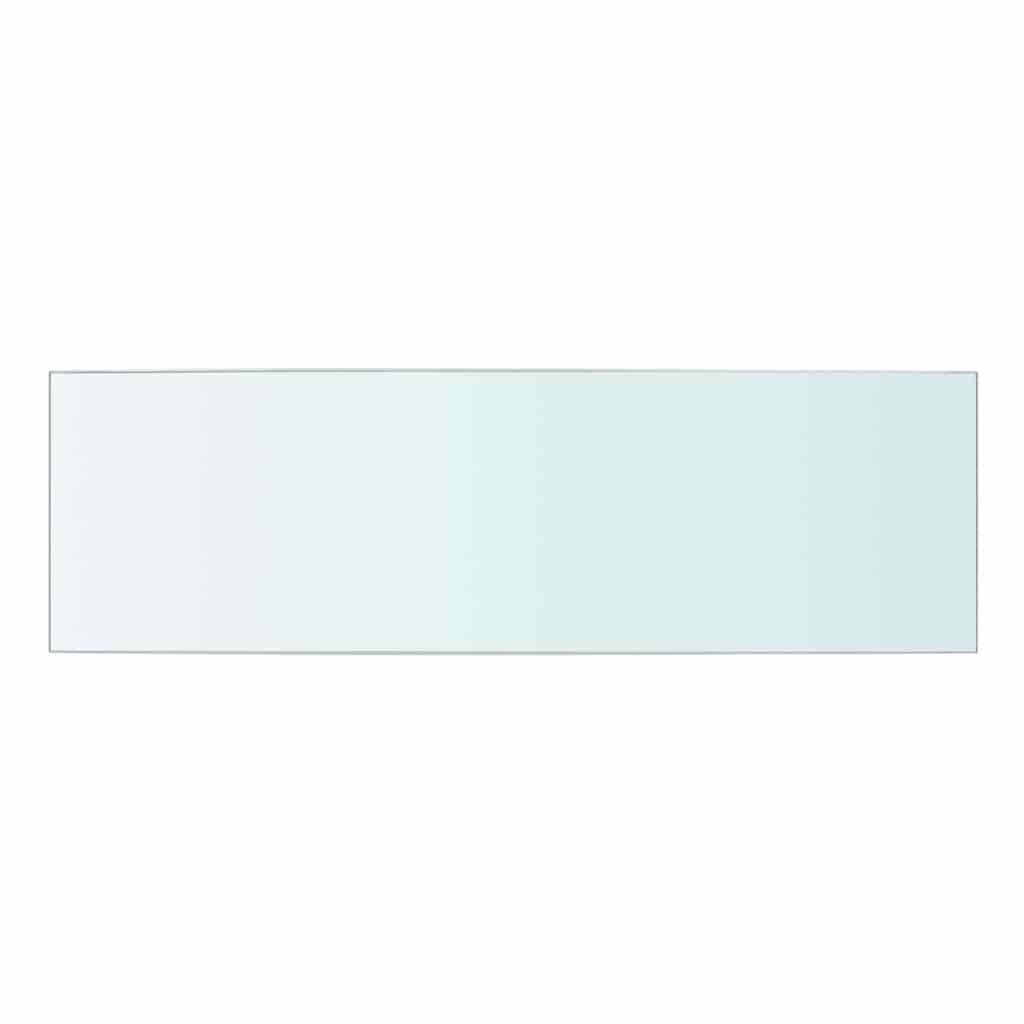 Shelves 2 pcs Panel Glass Clear 50x15 cm