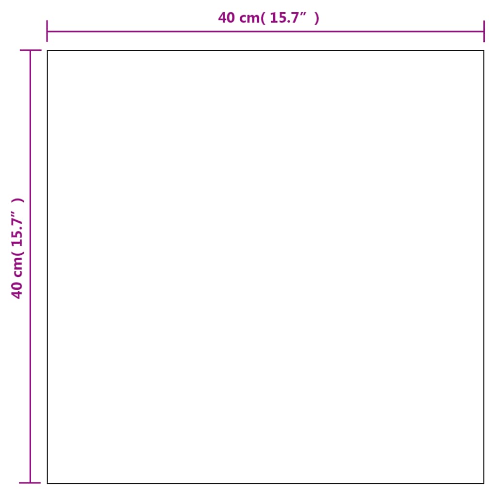 Wall Mirrors 2 pcs 40x40 cm Square Glass