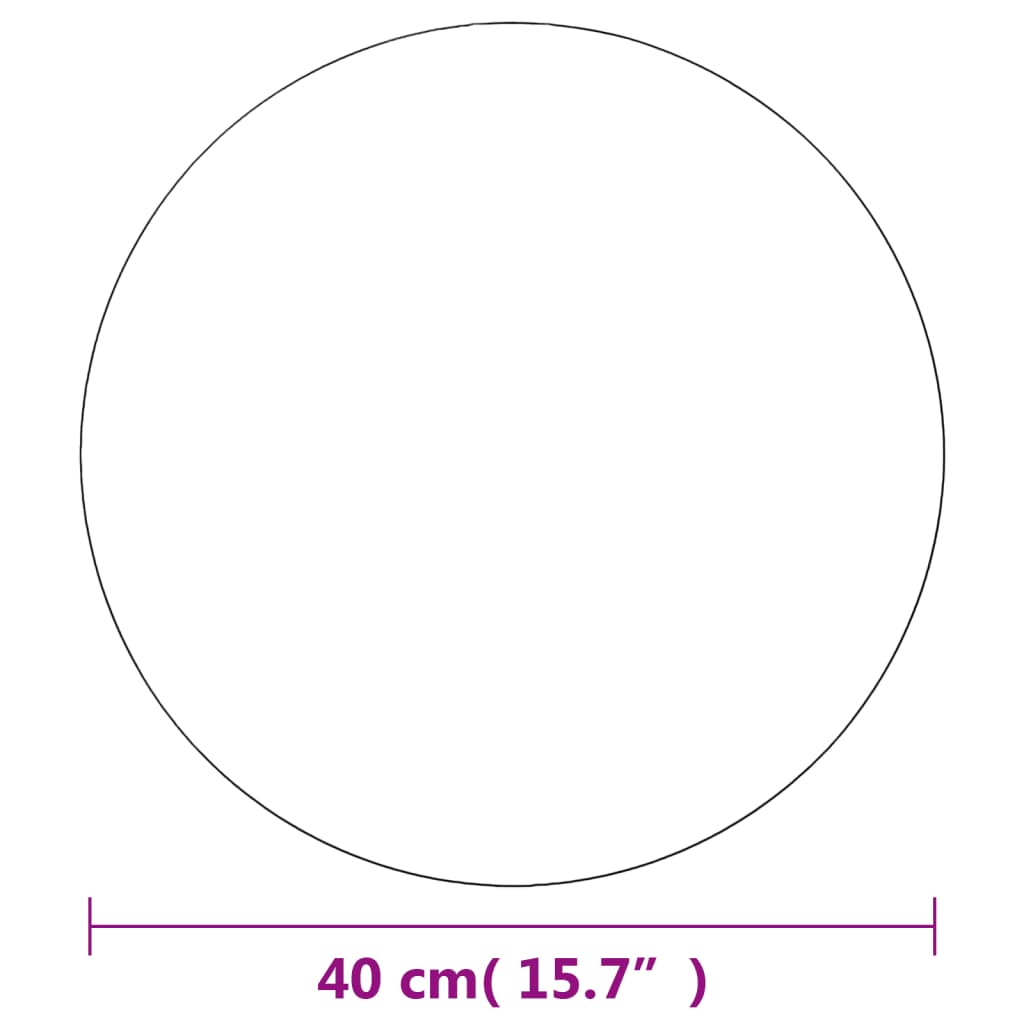 Wall Mirrors 2 pcs 40 cm Round Glass