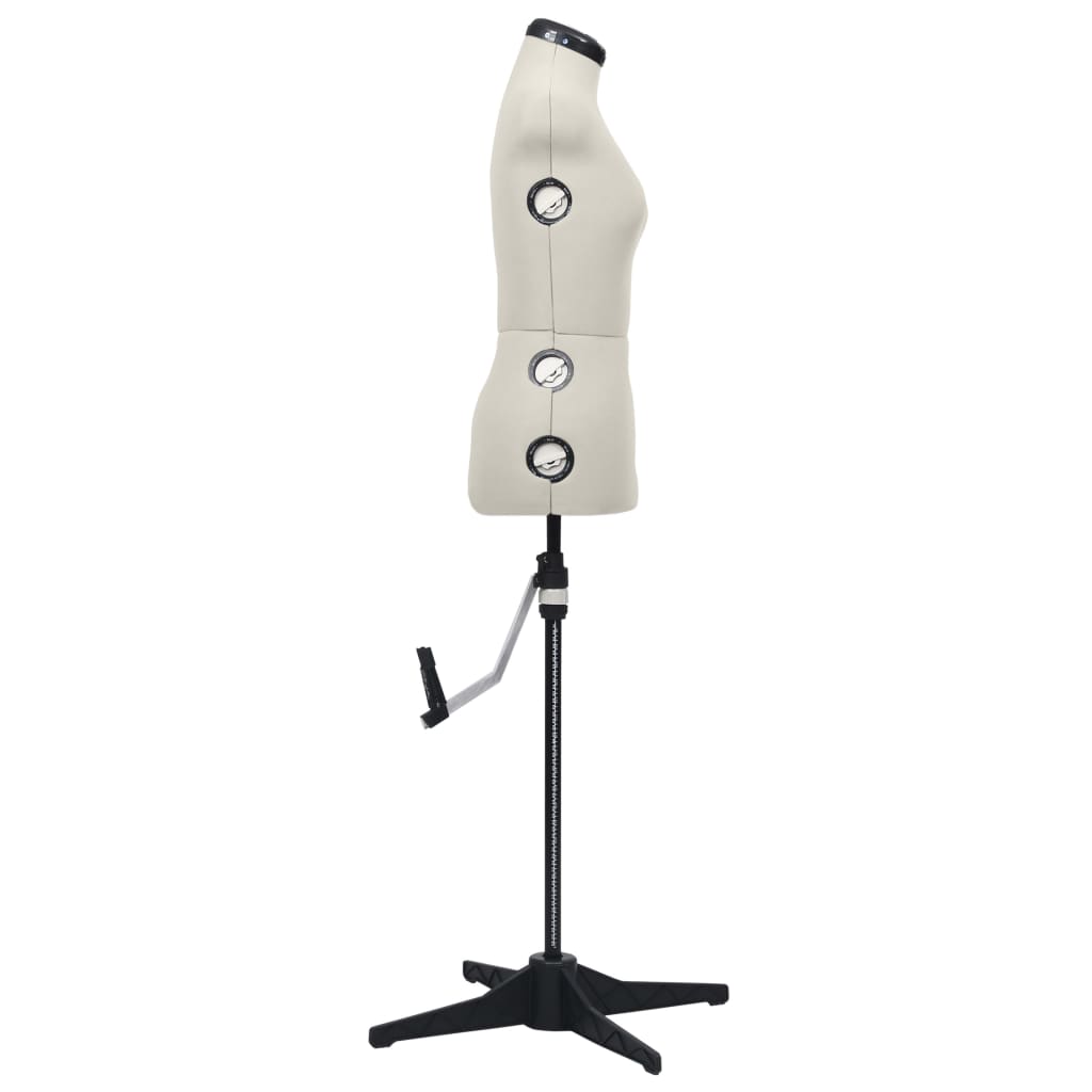 Adjustable Dress Form Female Cream S Size 33-40