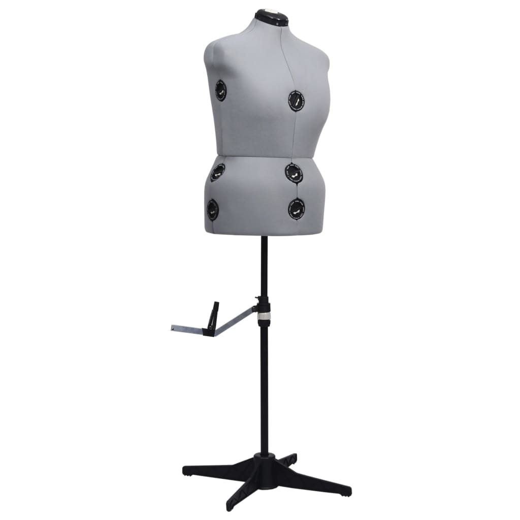 Adjustable Dress Form Female Grey L Size 44-50