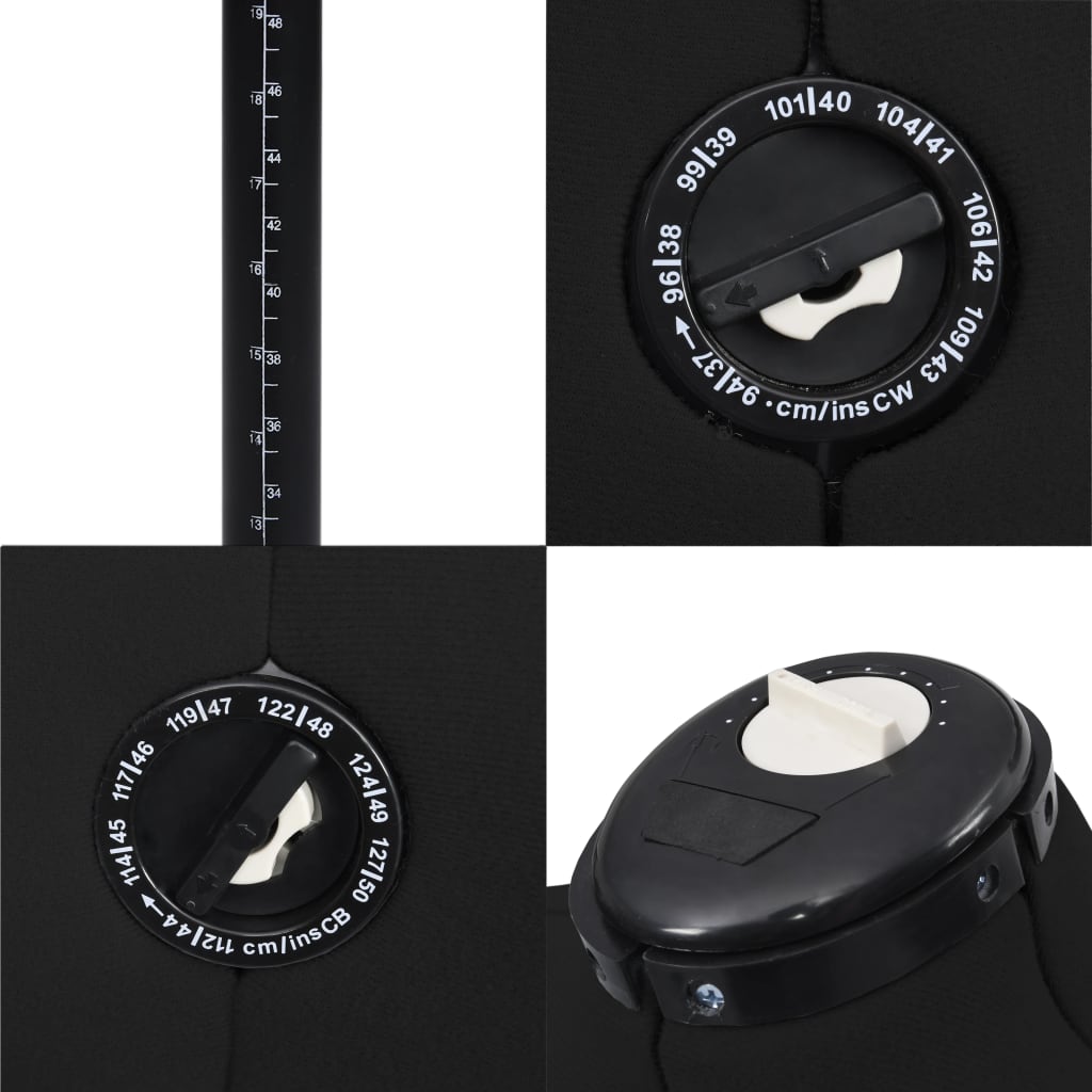 Adjustable Dress Form Female Black L Size 44-50