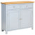 Sideboard 90x33.5x83 cm Solid Oak Wood