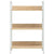 3-Layer Book Shelf Oak 60x27.6x90.5 cm Engineered Wood